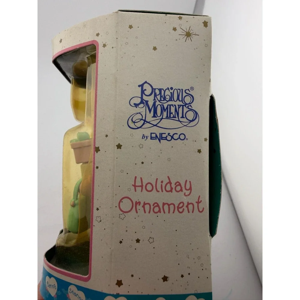 Precious‎ Moments Holiday Ornament Girl with Presents and Kitty by Enesco